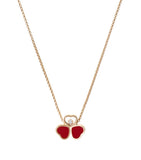 Chopard rose gold Happy Hearts diamond necklace, UK version