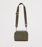 Loewe leather camera bag with two compartments and strap - British product
