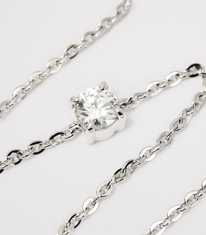 Harrods white gold and diamond bracelet 0.25ct, imported from the UK
