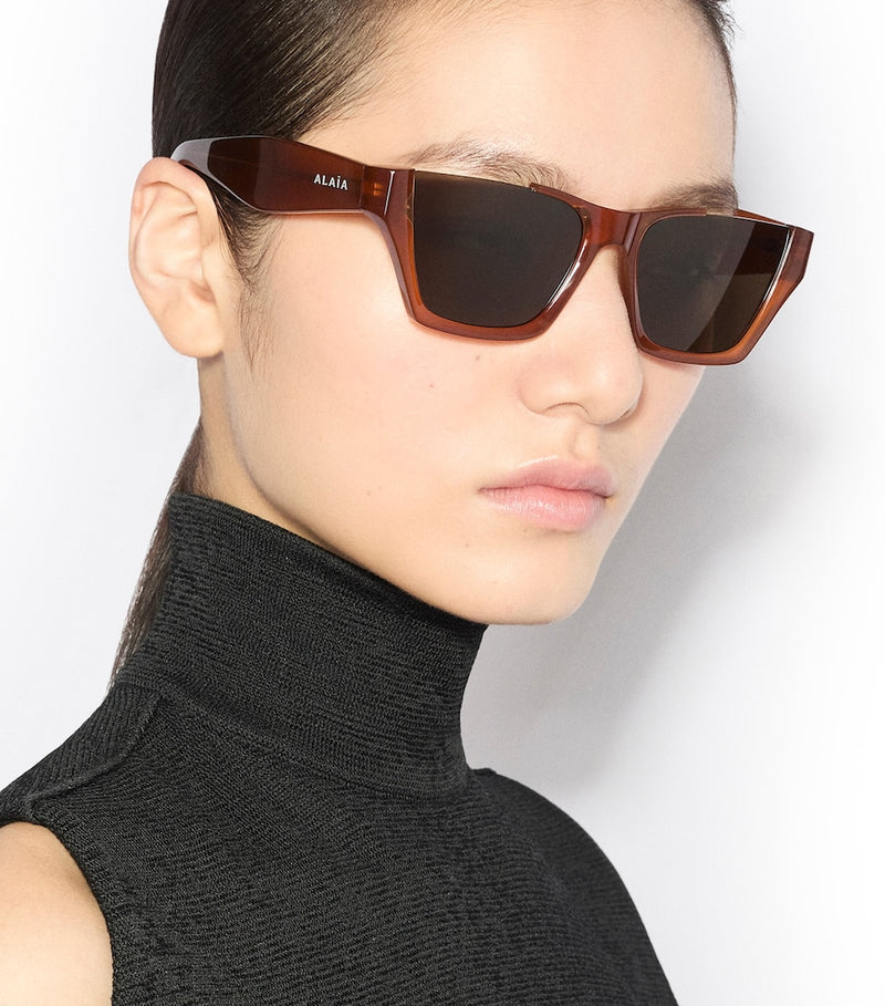 Alaïa acetate square sunglasses, imported from the UK