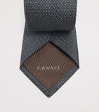 Canali silk-wool jacquard tie 8cm (British brand)
