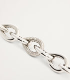 Engelbert white gold diamond drop links chain necklace - British product