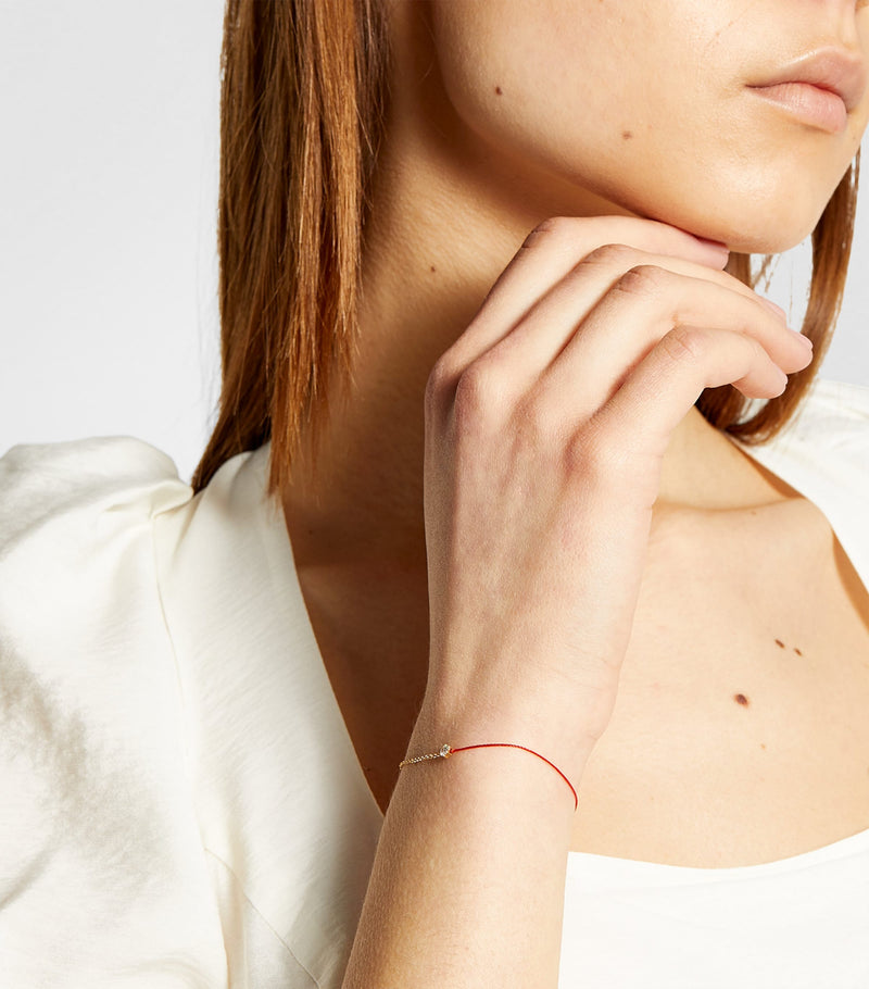 Redline Absolu yellow gold diamond thread bracelet, UK version