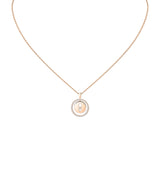 Harrods Messika Lucky Move Rose Gold and Diamond Necklace (0.18ct)- Buy online at McGrocer