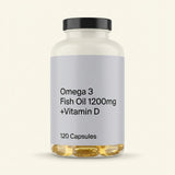 Holland & Barrett Holland & Barrett Omega 3 Fish Oil + D3 1200mg Supplement 120 Capsules- Buy online at McGrocer