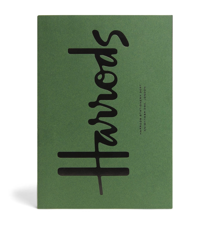 Harrods A5 notebook with logo cover, UK version