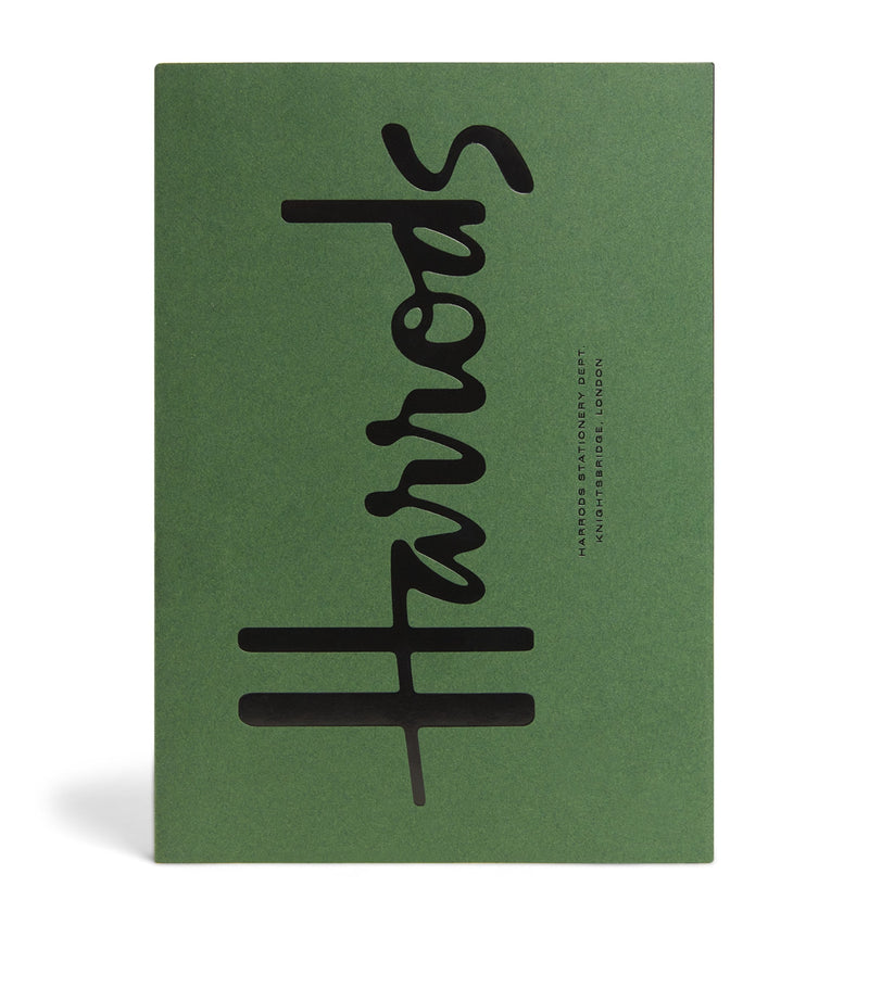 Harrods A5 notebook with logo cover, UK version