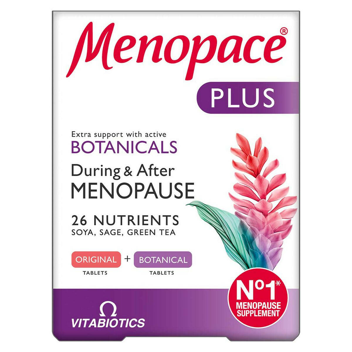 Vitabiotics Menopace Plus - 56 Tablets GOODS Boots