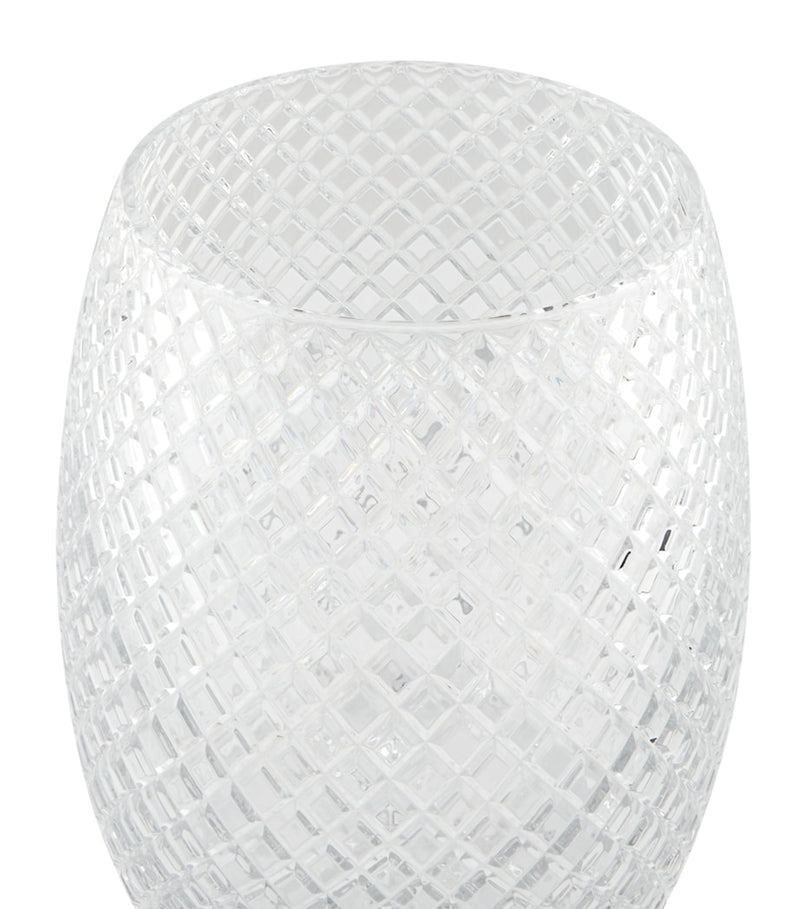 ZODIAC bevelled crystal bin with gold-plated lid (British brand)