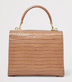 Aspinal of London midi Mayfair top-handle bag in glossy leather - British product