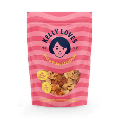 Kelly Loves Ris og Peanøtt Kjeks 80g