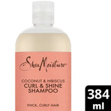 Superdrug SheaMoisture Coconut Hibiscus Curl & Shine Shampoo Curly Hair 384ml- Buy online at McGrocer