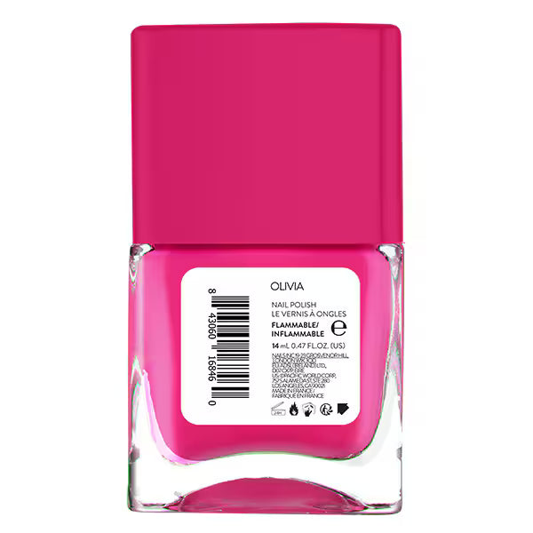 Nails.INC nail polish hot pink 14ml, imported from the UK