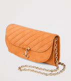 Jimmy Choo Curve quilted leather chain wallet - British product