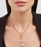 Bvlgari Divas' Dream necklace rose gold mother-of-pearl diamond, imported from the UK