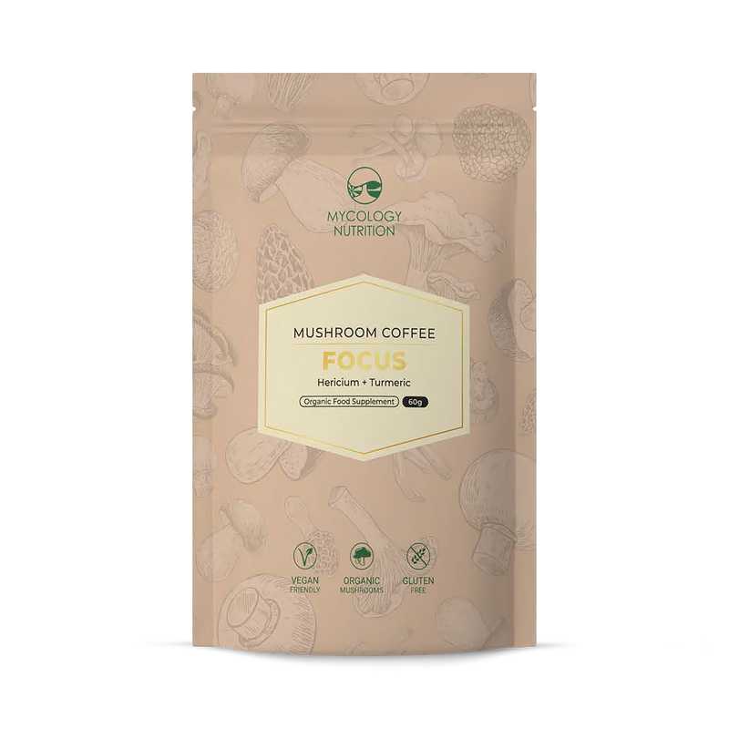 Mycology Nutrition Focus Coffee Lion's Mane Turmeric 60g (British brand)