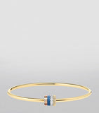 Boucheron Quatre Blue bangle 18k gold with denim Hyceram (British brand)