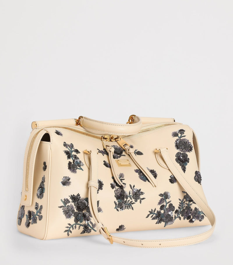 Dolce&Gabbana calfskin embellished Vittoria shoulder bag (British brand)