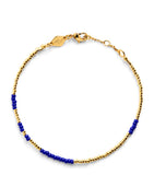 Anni Lu gold-plated beaded asymmetrical bracelet (British brand)