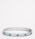 Marli New York LIFE bangle white gold diamond turquoise, imported from the UK