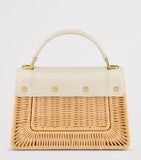 Bvlgari Serpenti Forever rattan leather top-handle bag, UK version