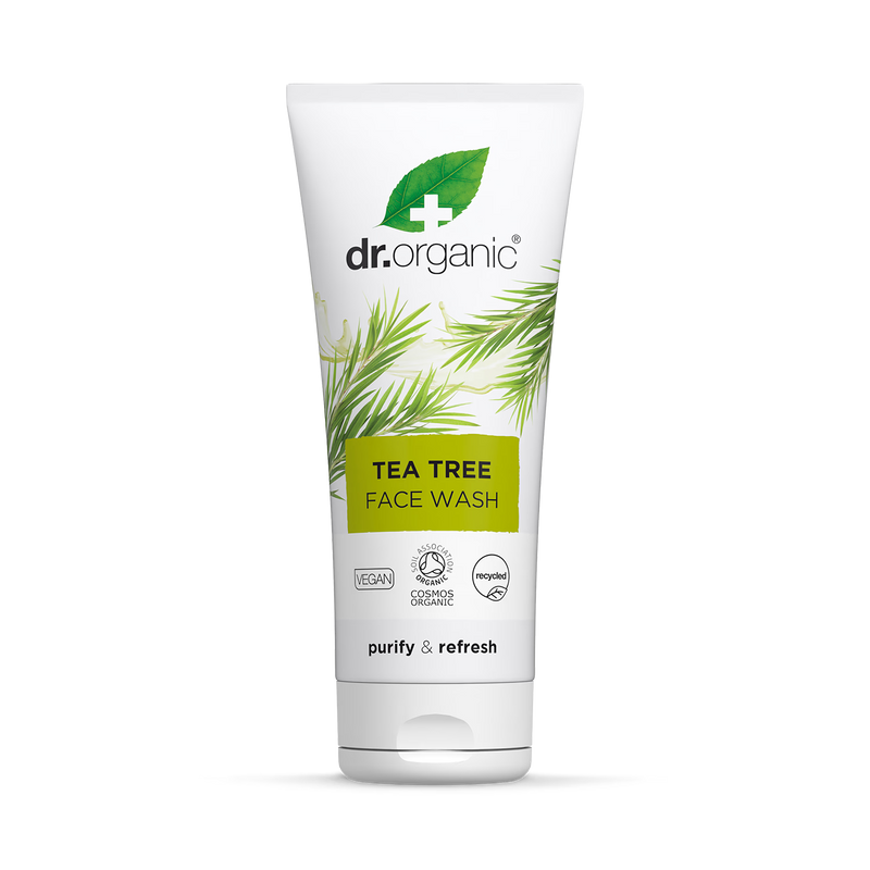 Dr Organic tea tree face wash 200ml - British product