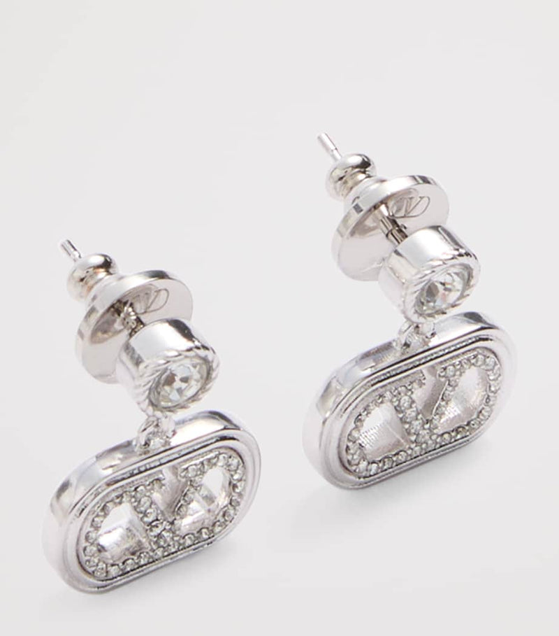 Valentino Garavani crystal Ovalette earrings (British brand)