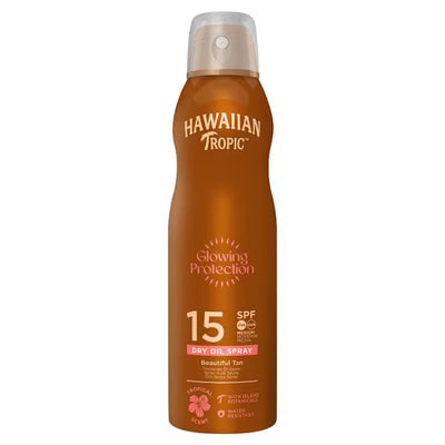Superdrug Hawaiian Tropic Continuous Oil Spray SPF15 Sun Protection 180ml- Buy online at McGrocer