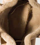 Miu Miu Aventure suede shearling shoulder bag, UK version