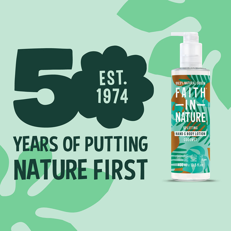 Faith In Nature coconut hand and body lotion 400ml - British product