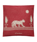 Harrods Cartier Merino Wool-Cashmere Panthère de Cartier Cushion 50cm x 50cm- Buy online at McGrocer