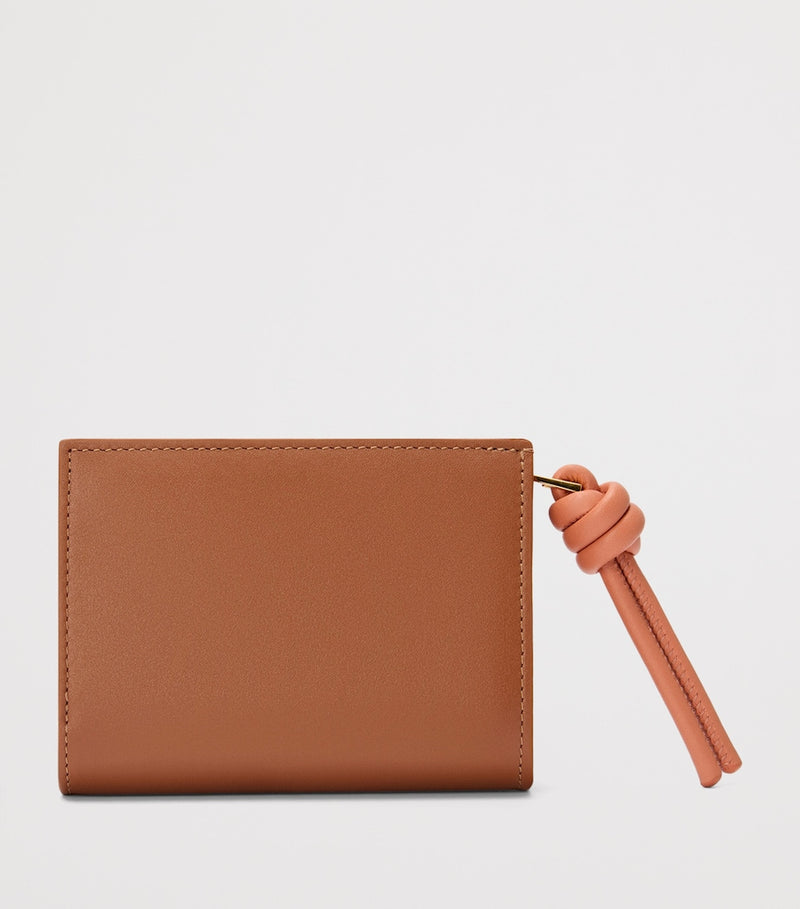 LOEWE Knot Wallet in calfskin leather with two-tone design (British brand)