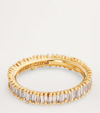 Suzanne Kalan eternity ring 3mm yellow gold diamond - British product