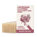 Wylder Naturals Lavender Litsea Poppy Seeds Soap 120g (British brand)