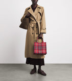 Harrods small tartan tote bag cotton canvas - British product