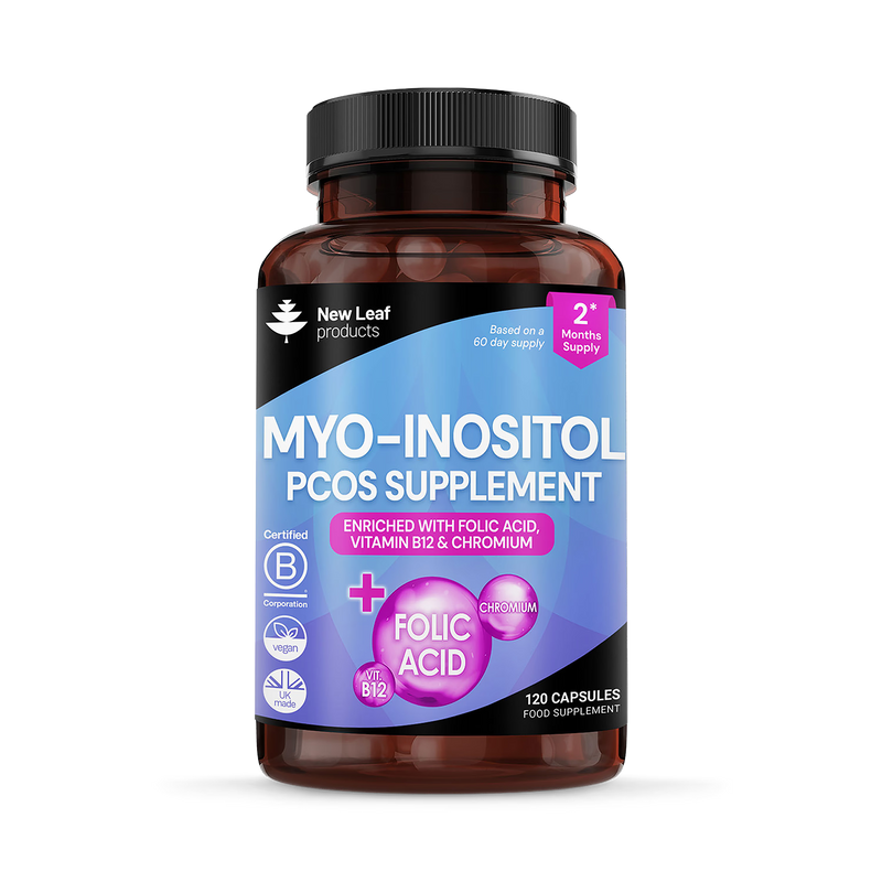 New Leaf Myo Inositol capsules 120 count (British brand)