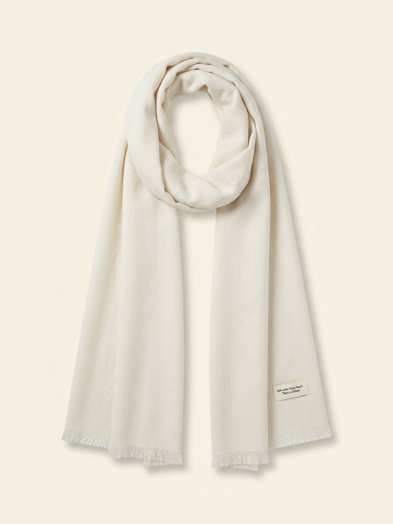 Mulberry check tree silk blend scarf cream UK version