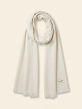 Mulberry check tree silk blend scarf cream UK version