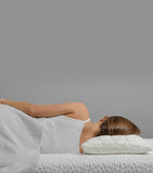 Colunex cotton anatomical pillow with bamboo aloe vera cover, 37cm x 54cm - British product