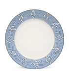 Geometric Print Fine Bone China Dinner Plates Set of 2 (26cm Diameter)