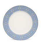 Geometric Print Fine Bone China Dinner Plates Set of 2 (26cm Diameter)