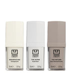 U Beauty skincare gift set with three 15ml formulas for resurfacing, hydration, and eye care (British brand)