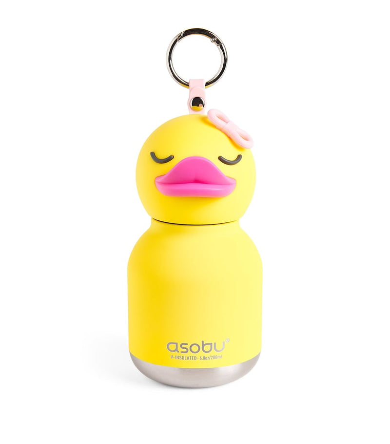ASOBU Mini Bestie Duck water bottle bag charm 200ml, UK version