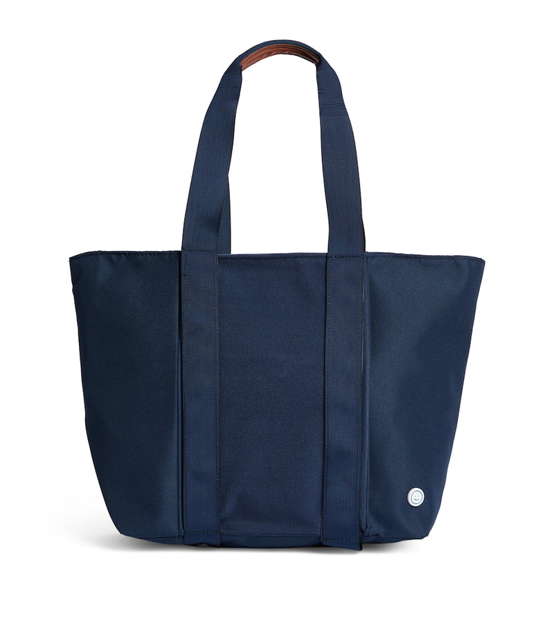 Becco Bags tote bag with hook-and-loop patches, imported from the UK
