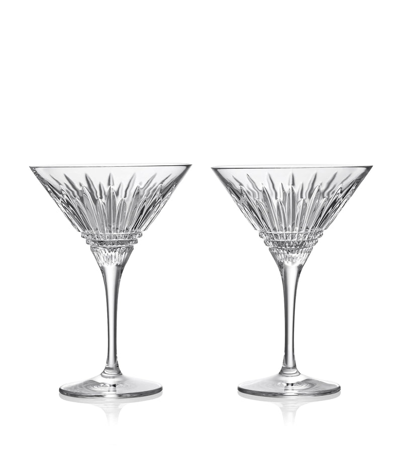 Waterford Lismore martini glasses set of 2 250ml (British brand)