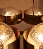 Soho Home Allis chandelier bubbled glass brass - British product