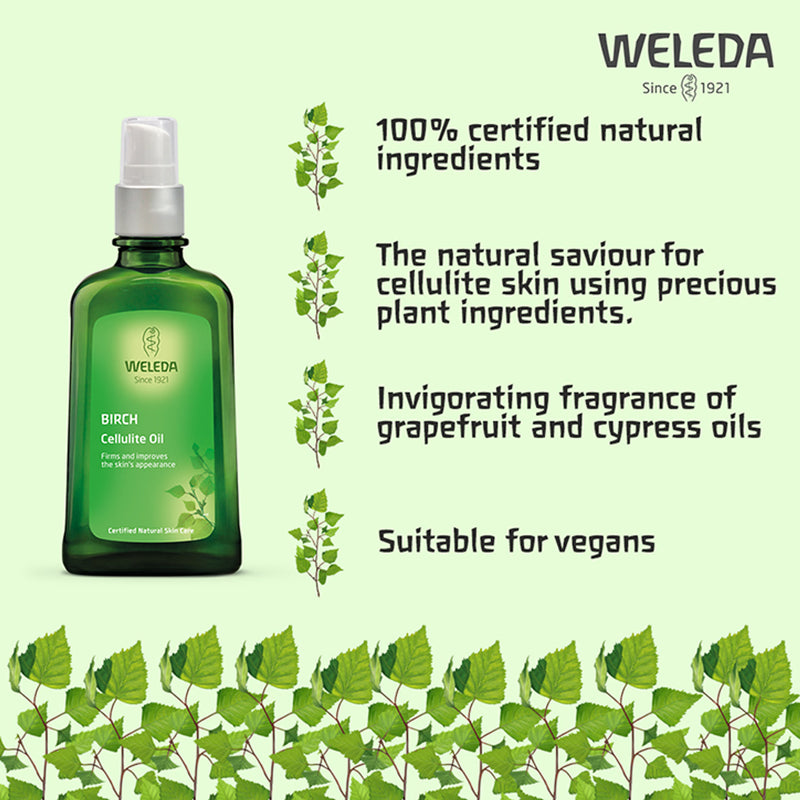 Birch Body Oil for Cellulite and Skin Firming 100ml