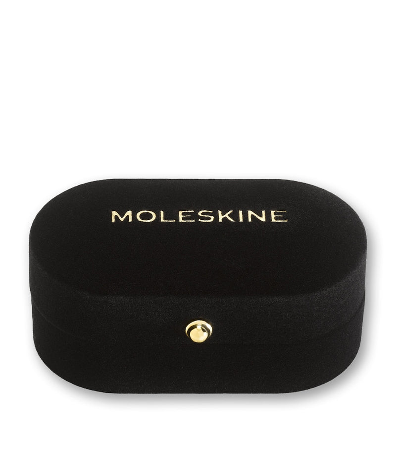 Moleskine gold-plated L notebook charm, imported from the UK