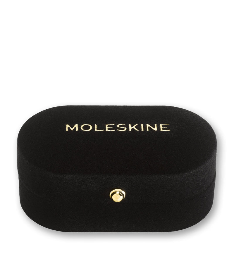 Moleskine gold-plated L notebook charm, imported from the UK