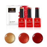 Bluesky Mini Trio Set Gel Polish Burnt Crystals 5ml - British product